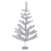 Northlight 3' Medium Silver Tinsel Twig Artificial Christmas Tree - Unlit