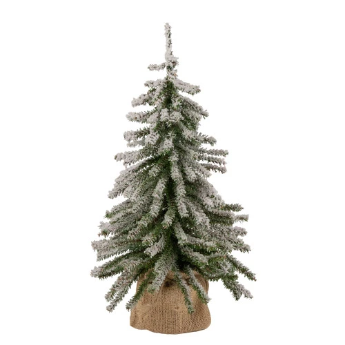Northlight 18" Potted Flocked Downswept Mini Village Pine Medium Artificial Christmas Tree - Unlit 1 Northlight 18" Potted Flocked Downswept Mini Village Pine Medium Artificial Christmas Tree - Unlit