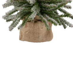 Northlight 18" Potted Flocked Downswept Mini Village Pine Medium Artificial Christmas Tree - Unlit 9 Northlight 18" Potted Flocked Downswept Mini Village Pine Medium Artificial Christmas Tree - Unlit -Chic Christmas Decoration northlight v15953 5 37240.1665610423