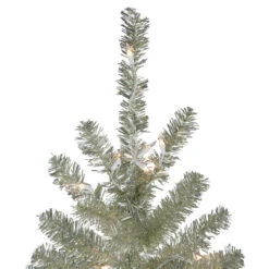 Northlight 9' Pre-Lit Metallic Platinum Artificial Tinsel Christmas Tree - Clear Lights -Chic Christmas Decoration northlight v27312 3 93329.1665580038