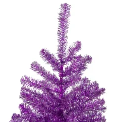 Northlight 3' Metallic Purple Tinsel Artificial Christmas Tree - Unlit -Chic Christmas Decoration northlight v27321 2 34594.1665174040