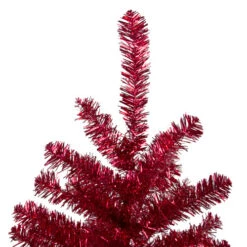 Northlight 3' Metallic Crimson Tinsel Artificial Christmas Tree - Unlit -Chic Christmas Decoration northlight v27325 2 97865.1588356225