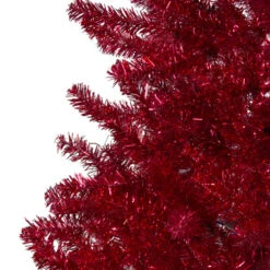 Northlight 4.5' Metallic Red Tinsel Artificial Christmas Tree - Unlit -Chic Christmas Decoration northlight v27326 1 35877.1587644031