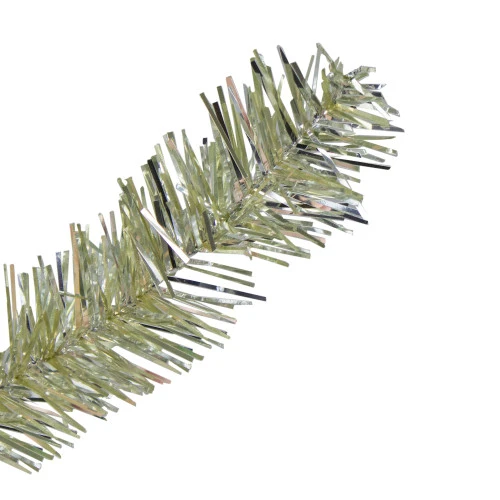Northlight 4.5' Soft Metallic Champagne Artificial Tinsel Christmas Tree - Clear Lights 2 Northlight 4.5' Soft Metallic Champagne Artificial Tinsel Christmas Tree - Clear Lights - Image 2