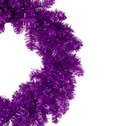 Northlight 24" Metallic Purple Artificial Double Tinsel Christmas Wreath - Unlit -Chic Christmas Decoration northlight v27343 1 53724.1588369071