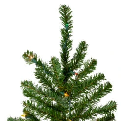 Northlight 6.5' Pre-Lit Canadian Pine Artificial Pencil Christmas Tree - Multi Lights -Chic Christmas Decoration northlight v27348 2 40430.1663773982