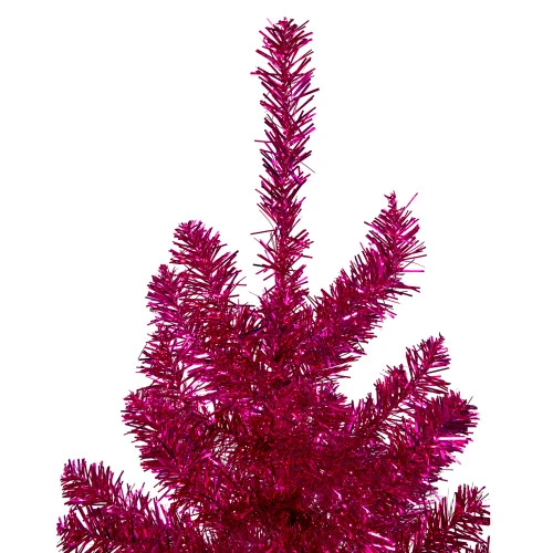 Northlight 3' Metallic Pink Tinsel Artificial Christmas Tree - Unlit 4 Northlight 3' Metallic Pink Tinsel Artificial Christmas Tree - Unlit - Image 4