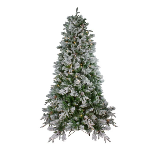 Northlight 6.5' Pre-Lit LED Full Mixed Rosemary Emerald Angel Pine Artificial Christmas Tree - Clear Lights 1 Northlight 6.5' Pre-Lit LED Full Mixed Rosemary Emerald Angel Pine Artificial Christmas Tree - Clear Lights