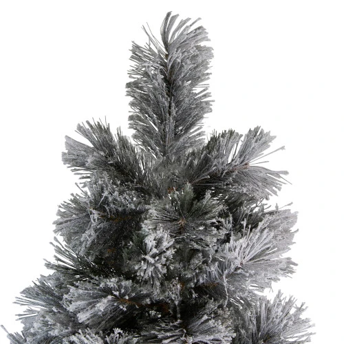 Northlight 7.5' Flocked Black Spruce Artificial Christmas Tree - Unlit 4 Northlight 7.5' Flocked Black Spruce Artificial Christmas Tree - Unlit - Image 4