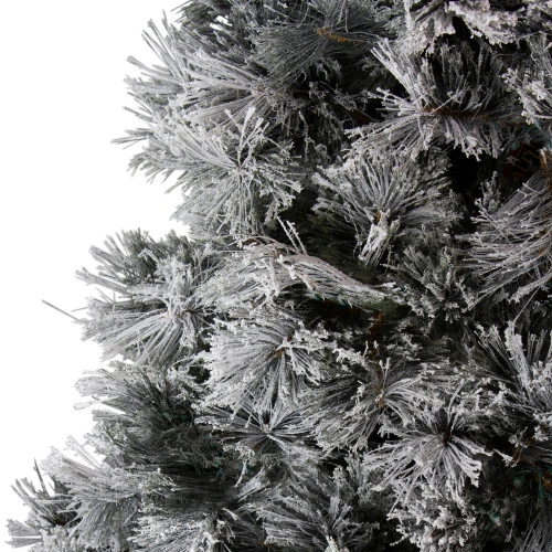 Northlight 7.5' Flocked Black Spruce Artificial Christmas Tree - Unlit 3 Northlight 7.5' Flocked Black Spruce Artificial Christmas Tree - Unlit - Image 3