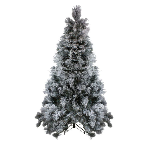 Northlight 7.5' Flocked Black Spruce Artificial Christmas Tree - Unlit 1 Northlight 7.5' Flocked Black Spruce Artificial Christmas Tree - Unlit