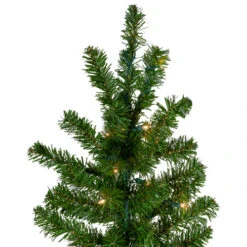 Northlight 6.5' Pre-Lit Canadian Pine Slim Artificial Christmas Wall Tree - Clear Lights -Chic Christmas Decoration northlight v27378 2 88705.1664379665
