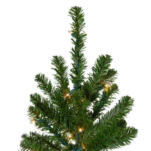 Northlight 7.5' Pre-Lit Pencil Canadian Pine Artificial Christmas Tree - Clear Lights 2 Northlight 7.5' Pre-Lit Pencil Canadian Pine Artificial Christmas Tree - Clear Lights - Image 2
