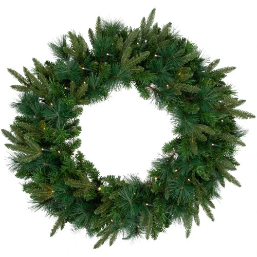 Northlight Pre-Lit Green Mixed Rosemary Emerald Angel Pine Artificial Christmas Wreath - 30-Inch, Clear Lights 1 Northlight Pre-Lit Green Mixed Rosemary Emerald Angel Pine Artificial Christmas Wreath - 30-Inch, Clear Lights