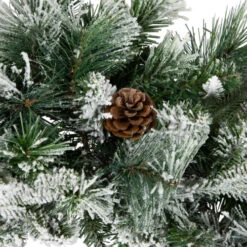 Northlight Flocked Rosemary Emerald Angel Pine Artificial Christmas Wreath - 30-Inch, Unlit -Chic Christmas Decoration northlight v27388 03 20142.1690556147