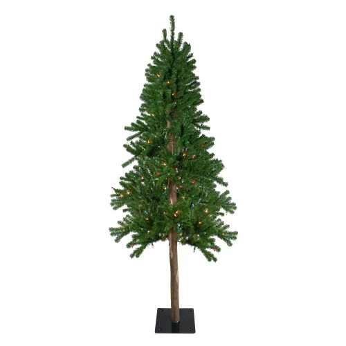 Northlight 7' Pre-Lit Alpine Artificial Christmas Tree - Multi Lights 1 Northlight 7' Pre-Lit Alpine Artificial Christmas Tree - Multi Lights