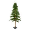 Northlight 6' Pre-Lit Pencil Alpine Artificial Christmas Tree, Clear Lights