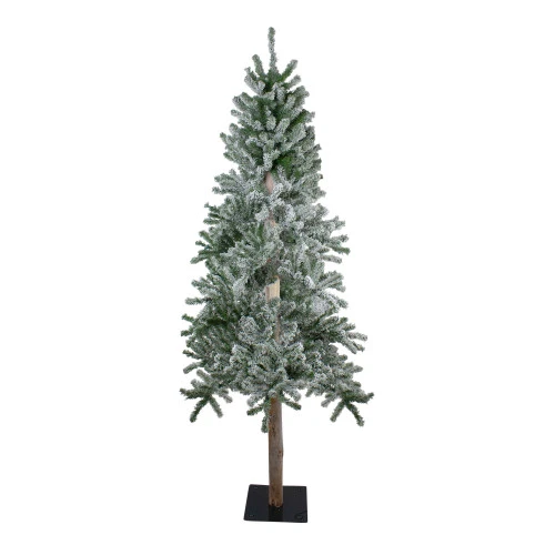 Northlight 6ft Flocked Alpine Artificial Christmas Tree - Unlit 1 Northlight 6ft Flocked Alpine Artificial Christmas Tree - Unlit