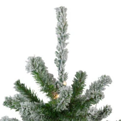 Northlight 3' Pre-Lit Flocked Alpine Artificial Christmas Tree - Clear Lights -Chic Christmas Decoration northlight v27440 2updated 97580.1665696777