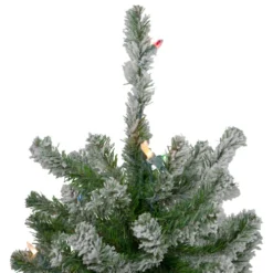 Northlight Set Of 3 Pre-Lit Slim Flocked Alpine Artificial Christmas Trees 6' - Multicolor Lights 10 Northlight Set Of 3 Pre-Lit Slim Flocked Alpine Artificial Christmas Trees 6' - Multicolor Lights -Chic Christmas Decoration northlight v27442 3updated 39887.1665696781