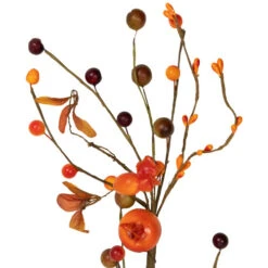 Northlight 5' X 6" Fall Harvest Berries And Leaves Twig Artificial Garland, Unlit -Chic Christmas Decoration northlight vm02195 04 57583.1696003610