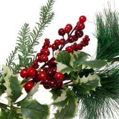 Northlight 5' X 5" Holly And Pine Springs Artificial Christmas Garland - Unlit -Chic Christmas Decoration northlight vm02196 1 87353.1664724867