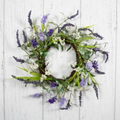 Northlight Green And Purple Twig Artificial Floral Wreath, 16-Inch - Unlit -Chic Christmas Decoration northlight vm18929 woodfloors 23839.1691160923