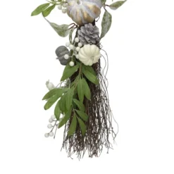 Northlight 26" Pumpkin, Berries And Leaves Twig Fall Harvest Artificial Thanksgiving Swag -Chic Christmas Decoration northlight vm26507 3 45756.1588396836