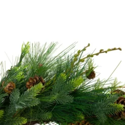 Northlight 28" Long Needle And Pine Cones Artificial Christmas Wreath - Unlit -Chic Christmas Decoration northlight vm26526 2 07633.1588355765