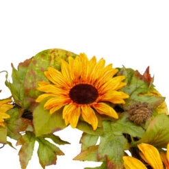 Northlight Yellow Sunflower And Pine Cone Artificial Fall Harvest Wreath - 24 Inch, Unlit 7 Northlight Yellow Sunflower And Pine Cone Artificial Fall Harvest Wreath - 24 Inch, Unlit -Chic Christmas Decoration northlight vm26530 4 73644.1663687957