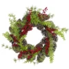 Northlight Frosted Pine Cones And Berries Artificial Christmas Wreath - 18-Inch, Unlit