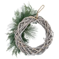 Northlight Frosted Pine Cone And Foliage Artificial Christmas Twig Wreath, 15 Inch, Unlit 7 Northlight Frosted Pine Cone And Foliage Artificial Christmas Twig Wreath, 15 Inch, Unlit -Chic Christmas Decoration northlight vm26558 4updated 46363.1665087476