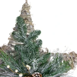 Northlight 24" Green, Gray, And Brown Frosted Mixed Pine Hanging Star Christmas Ornament -Chic Christmas Decoration northlight vm26559 1 66046.1587644019
