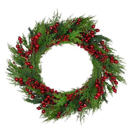 Northlight Mixed Pine And Berries Artificial Christmas Wreath - 26 Inch, Unlit 1 Northlight Mixed Pine And Berries Artificial Christmas Wreath - 26 Inch, Unlit