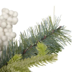 Northlight Plaid Bow And Winter Foliage Artificial Christmas Twig Wreath - 23-inch, Unlit -Chic Christmas Decoration northlight vm26565 3 updated 15101.1659734617