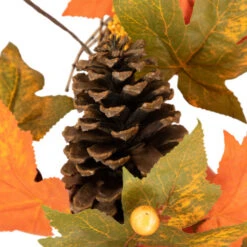 Northlight Leaves, Pinecones And Berries Artificial Fall Harvest Wreath, 24-Inch, Unlit -Chic Christmas Decoration northlight vm37826 3 48866.1684501509