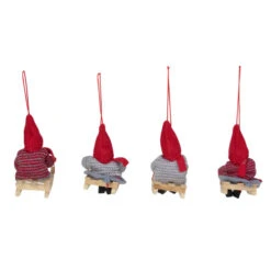 Northlight Set Of 4 Holiday Kids On Sleds Christmas Ornaments 4" -Chic Christmas Decoration northlight wu86327 2 95457.1665610749