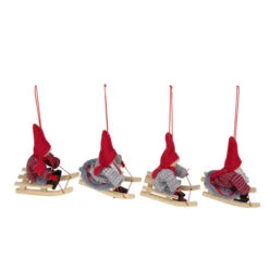 Northlight Set Of 4 Holiday Kids On Sleds Christmas Ornaments 4" -Chic Christmas Decoration northlight wu86327 3 03280.1665610749