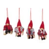 Northlight Set Of 4 Holiday Kids On Sleds Christmas Ornaments 4"
