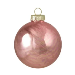 Northlight 9ct Shiny And Matte Pink And Gold Glass Ball Christmas Ornaments 2.5" (65mm) -Chic Christmas Decoration northlight wy00743 1 20123.1639695881