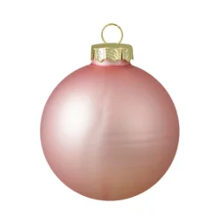 Northlight 9ct Shiny And Matte Pink And Gold Glass Ball Christmas Ornaments 2.5" (65mm) -Chic Christmas Decoration northlight wy00743 2 04966.1588353939