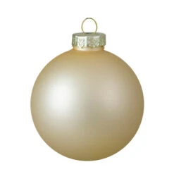 Northlight 9ct Champagne Gold 2-Finish Glass Ball Christmas Ornaments 2.5" (65mm) -Chic Christmas Decoration northlight wy00745 2 80314.1665591222