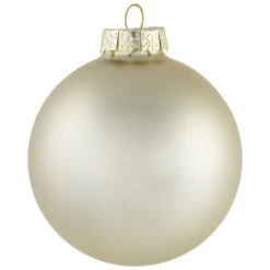 Northlight 6ct Gold 2-Finish Glass Ball Christmas Ornaments 3.25" (80mm) -Chic Christmas Decoration northlight wy00751 5 06296.1677147412