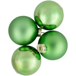 Northlight 6ct Shiny And Matte Green Glass Ball Christmas Ornaments 3.25" (82mm) 10 Northlight 6ct Shiny And Matte Green Glass Ball Christmas Ornaments 3.25" (82mm) -Chic Christmas Decoration northlight wy00755 3 39673.1677147725