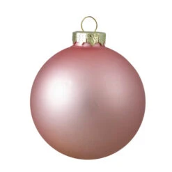 Northlight 6ct Shiny And Matte Baby Pink Glass Ball Christmas Ornaments 3.25" (80mm) -Chic Christmas Decoration northlight wy00759 2 83723.1665346758