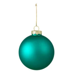 Northlight 6ct Shiny And Matte Turquoise Green Glass Ball Christmas Ornaments 3.25" (80mm) 6 Northlight 6ct Shiny And Matte Turquoise Green Glass Ball Christmas Ornaments 3.25" (80mm) -Chic Christmas Decoration northlight wy00765 2updated 14945.1665346759