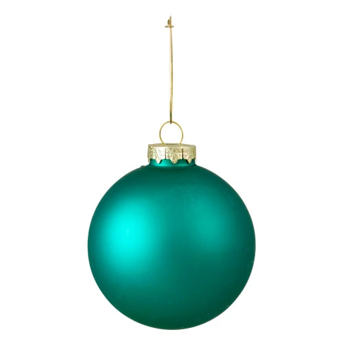 Northlight 6ct Shiny And Matte Turquoise Green Glass Ball Christmas Ornaments 3.25" (80mm) 3 Northlight 6ct Shiny And Matte Turquoise Green Glass Ball Christmas Ornaments 3.25" (80mm) - Image 3
