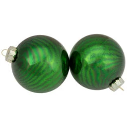 Northlight 4ct Green 2-Finish Glass Ball Christmas Ornaments 4" -Chic Christmas Decoration northlight wy00772 3 updated2022 54525.1665610432