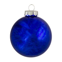 Northlight 4ct Royal Blue 2-Finish Glass Christmas Ball Ornaments 4" (100mm) -Chic Christmas Decoration northlight wy00773 2 96100.1662575102
