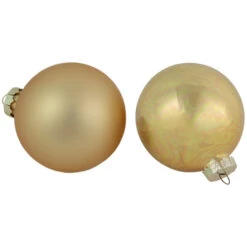 Northlight 96ct Red And Gold 2-Finish Glass Ball Christmas Ornaments 3.25" (80mm) -Chic Christmas Decoration northlight wy15209 2 updated2022 47138.1661968470